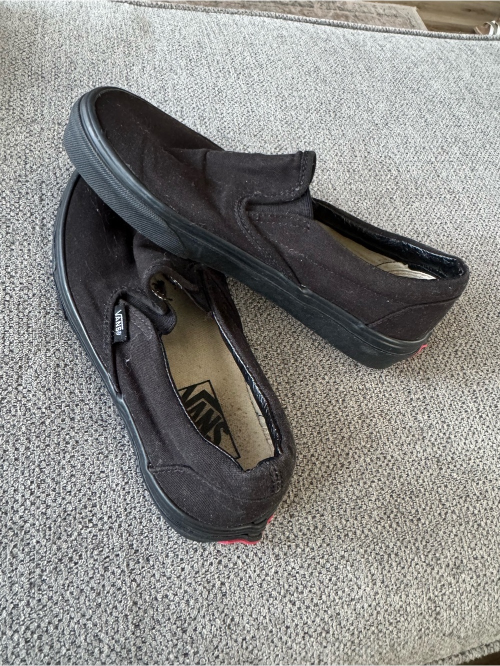Vans Black Slip-On Canvas Sneakers